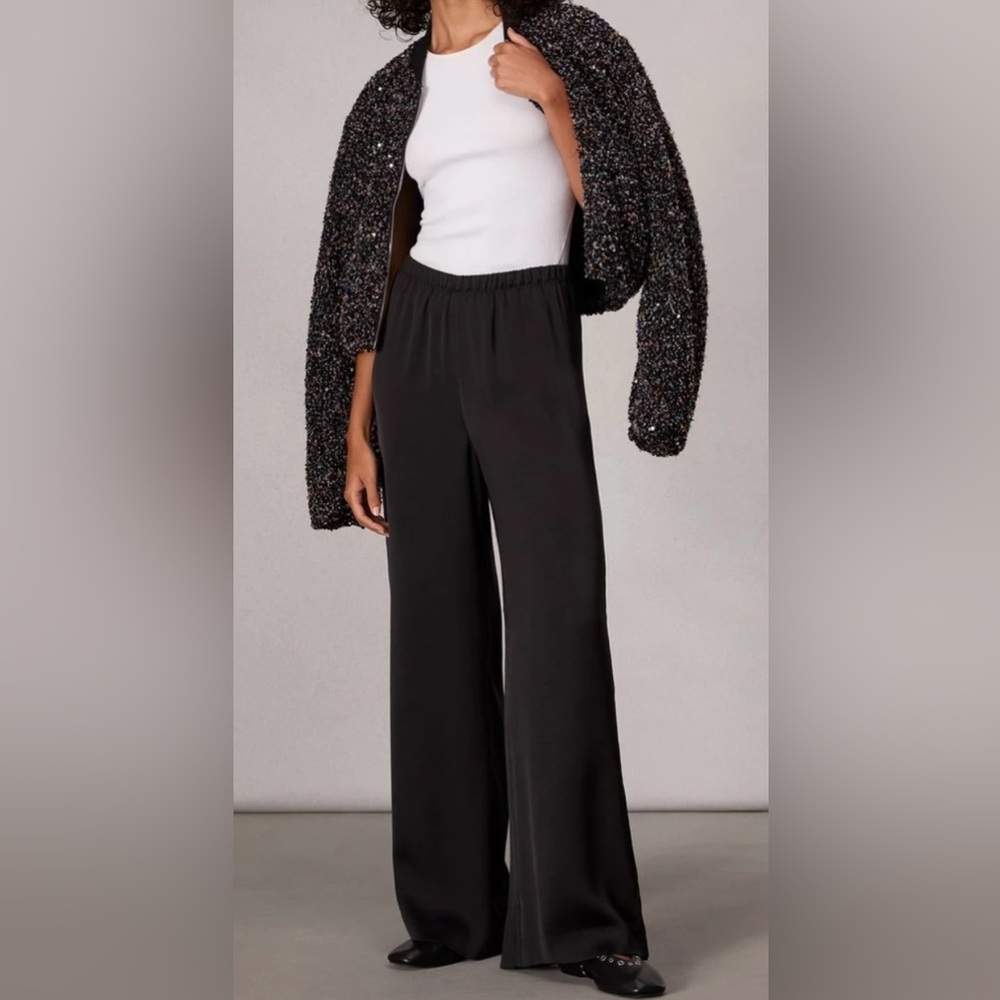 rag & bone Black Wide-Leg Pants